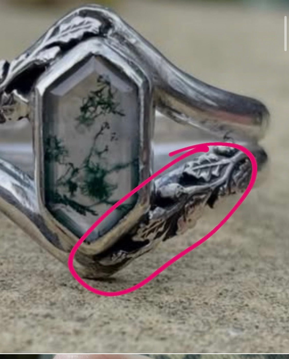 Reserved - Aerin style ring with a dryad style extension