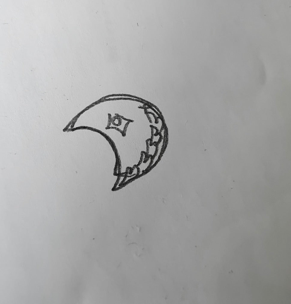 Reserved- moon pendant