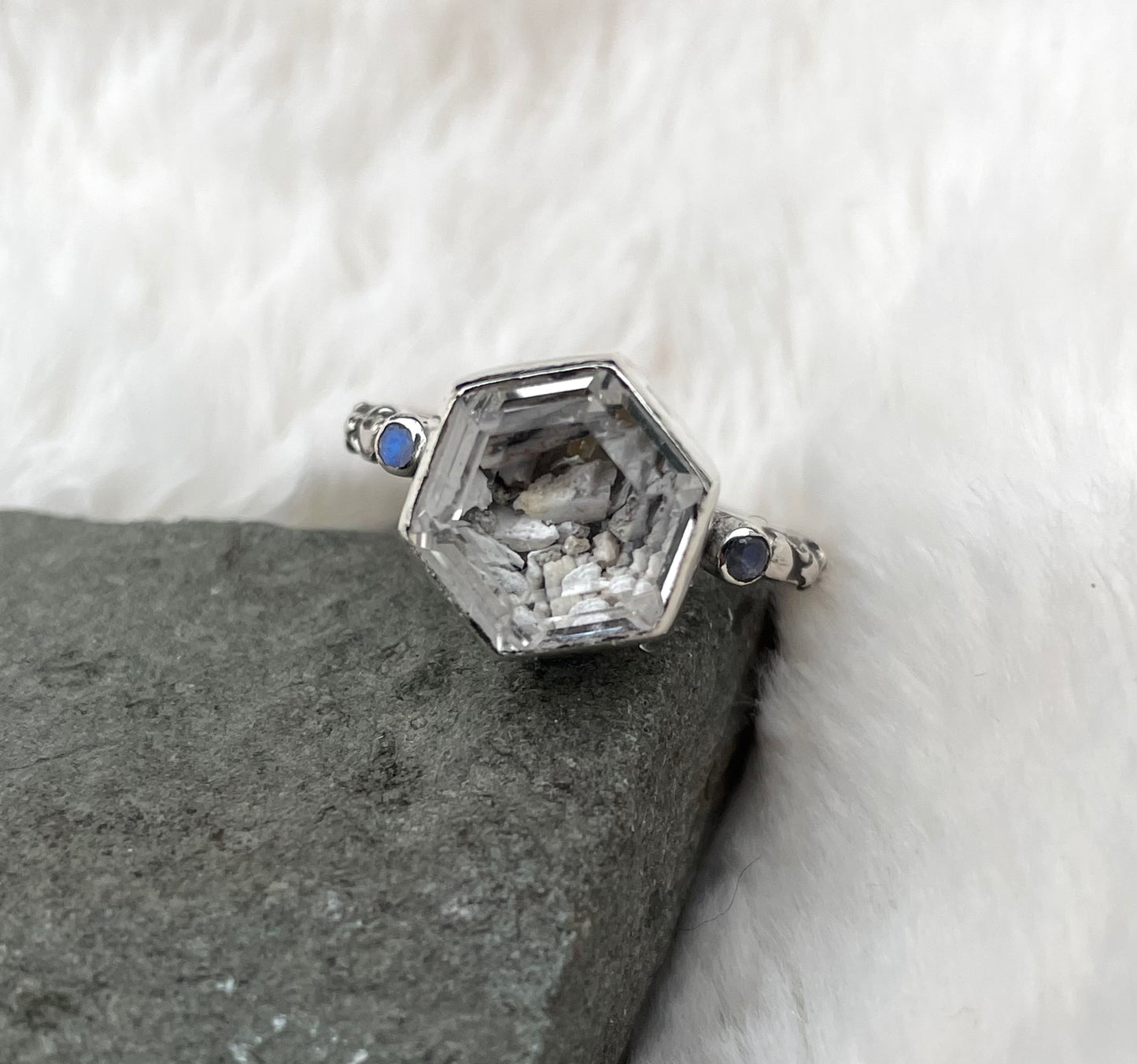 Triple stone reliquary