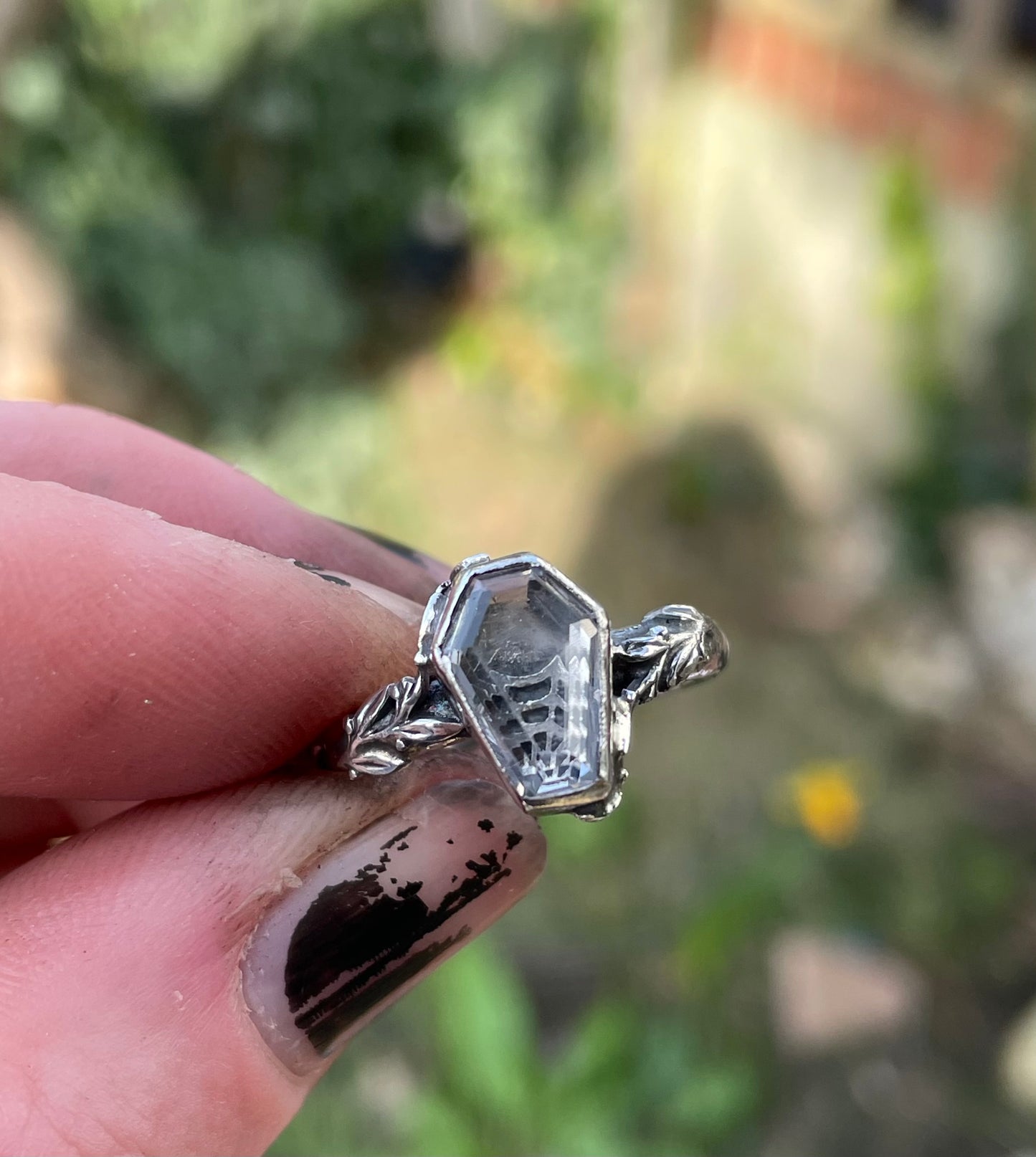 Coffin ring - size N