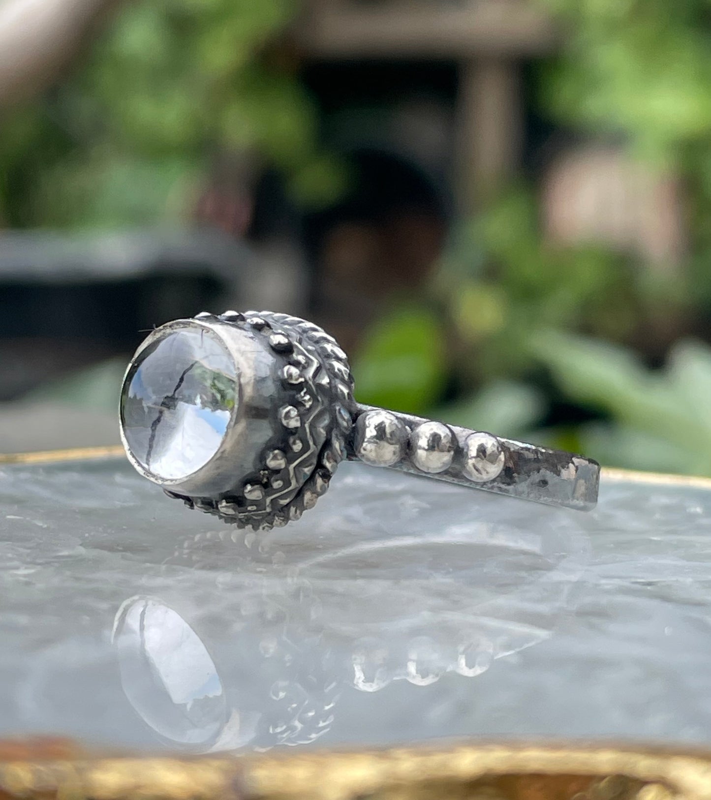 Ophelia- reliquary ring