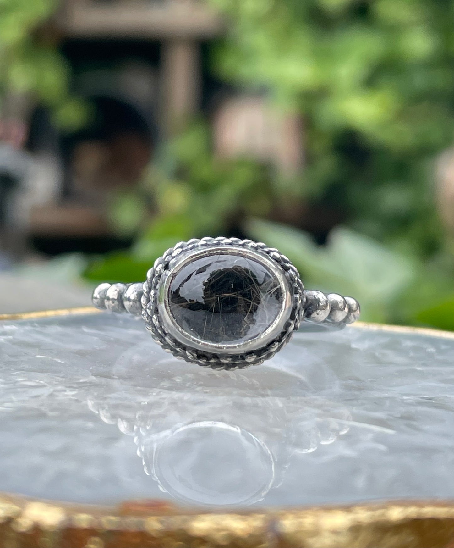 Ophelia- reliquary ring