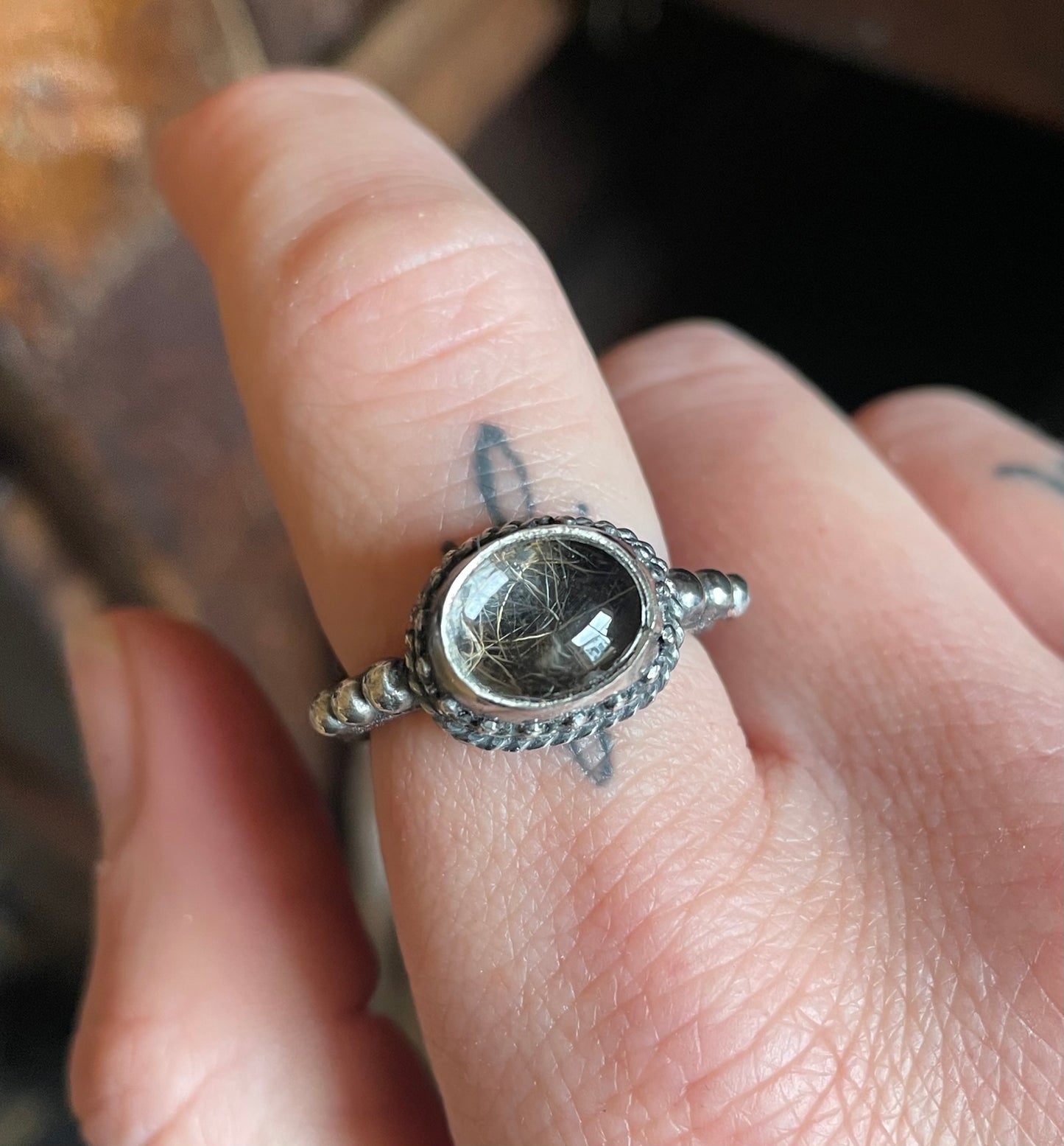 Ophelia- reliquary ring