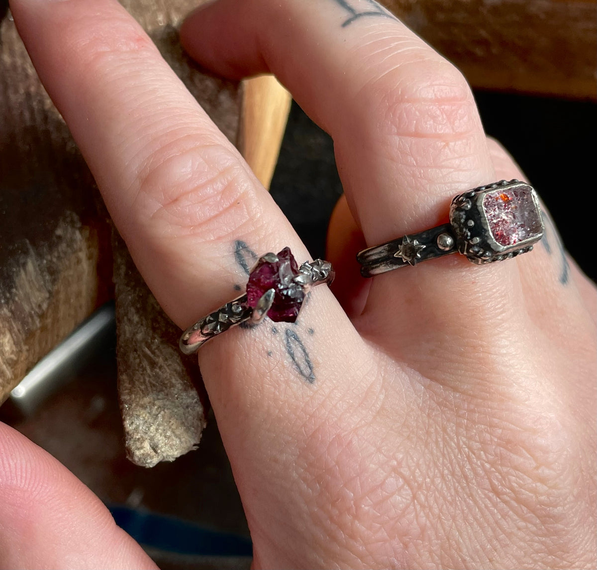 Size Q 1/2 garnet