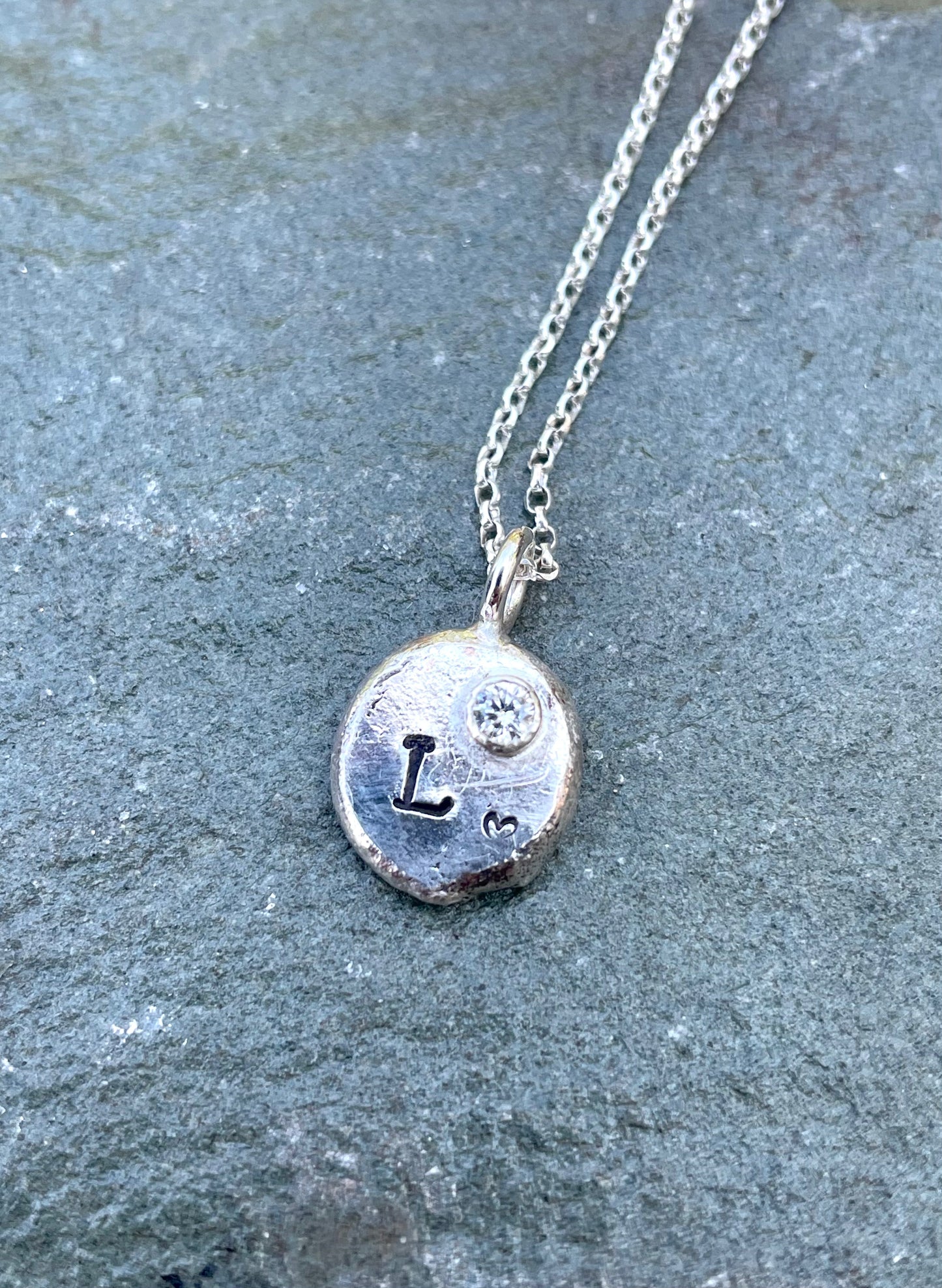Personalised nugget pendant