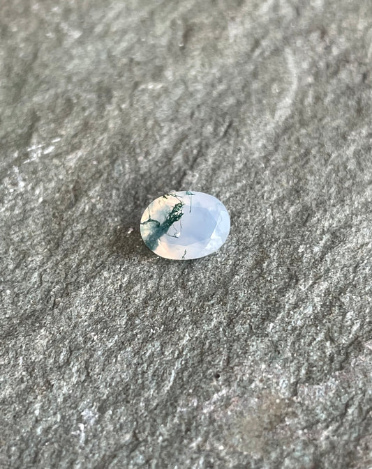 Deposit - moss agate 8x6mm