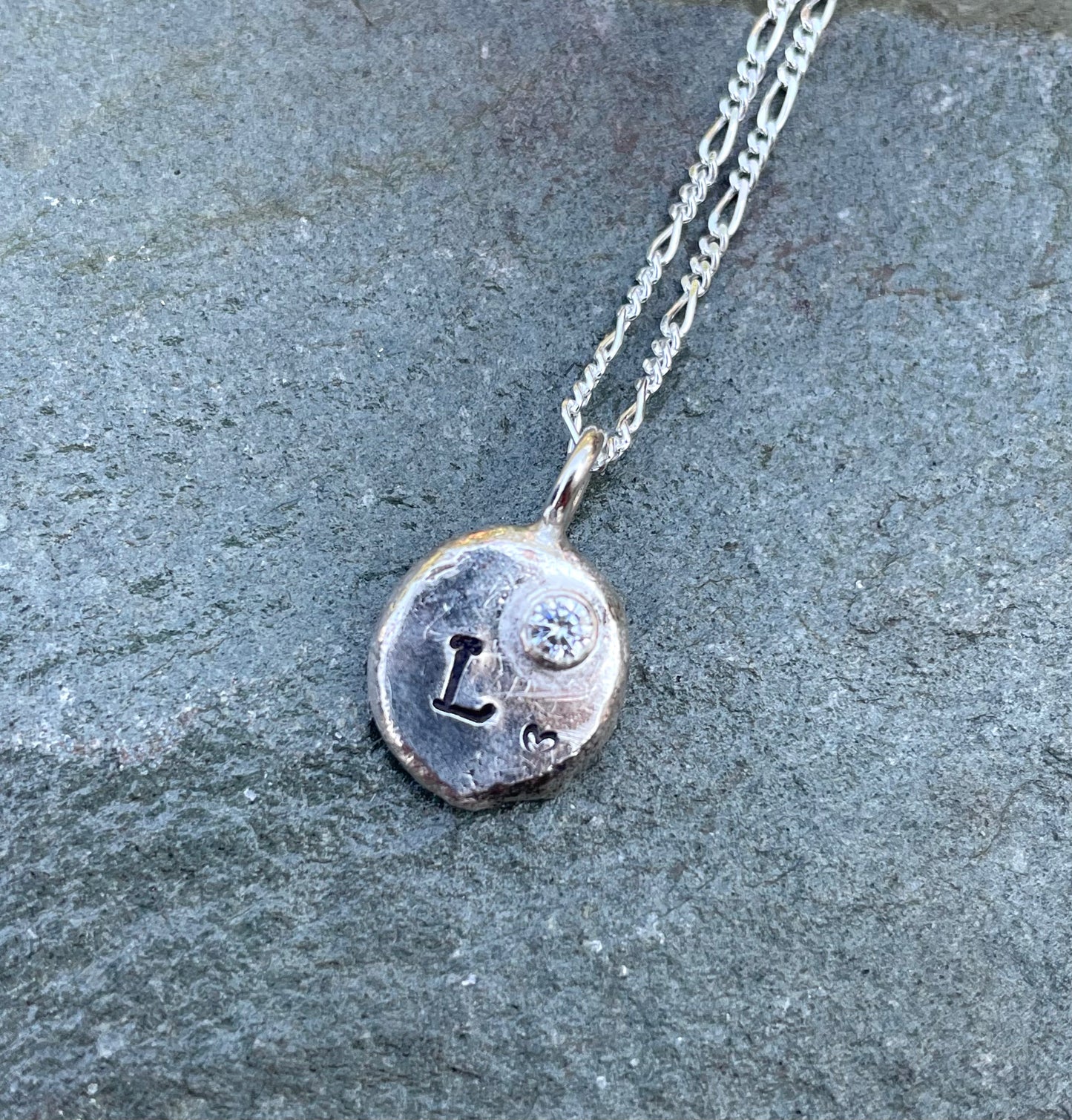 Personalised nugget pendant