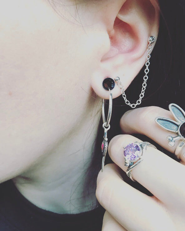 Star ear chain