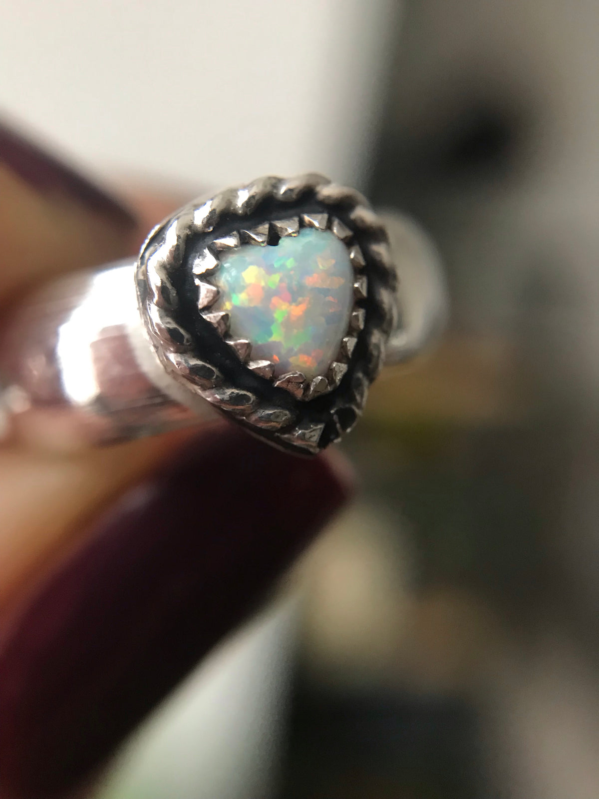 Heart pinky ring