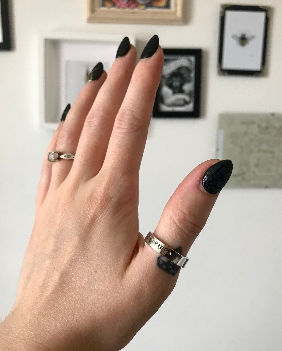Chunky personalised ring