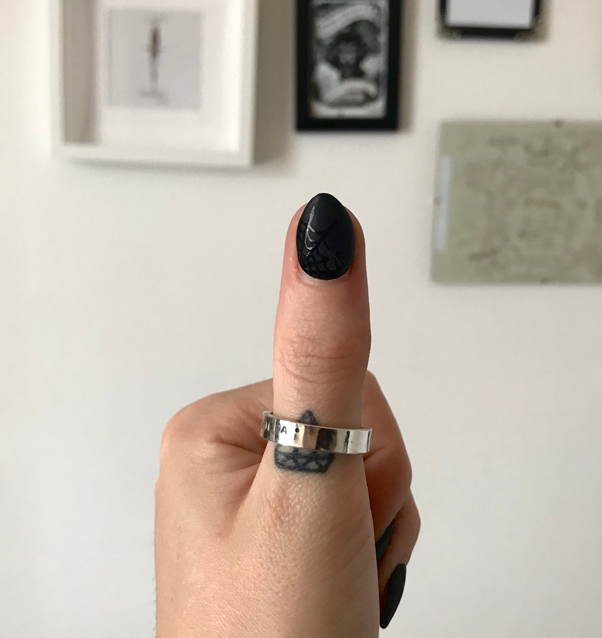 Chunky personalised ring