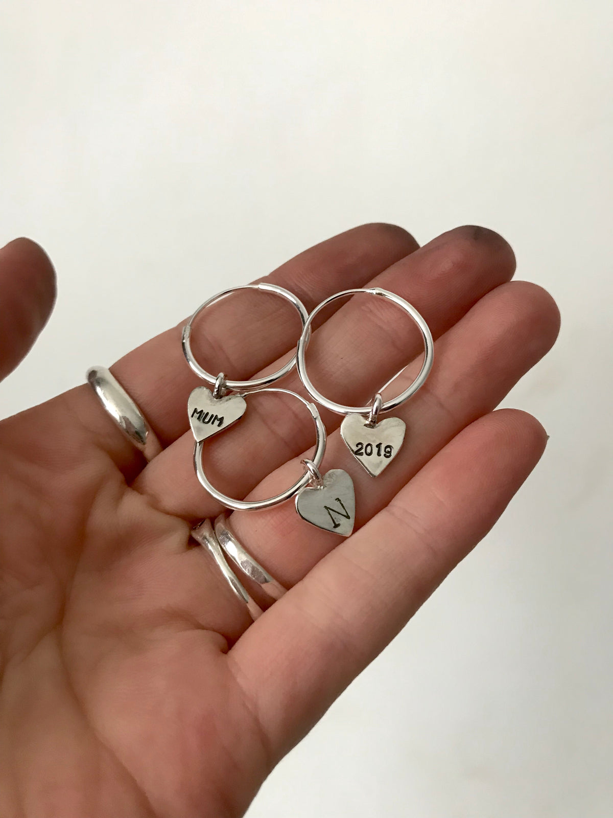 Personalised heart hoops